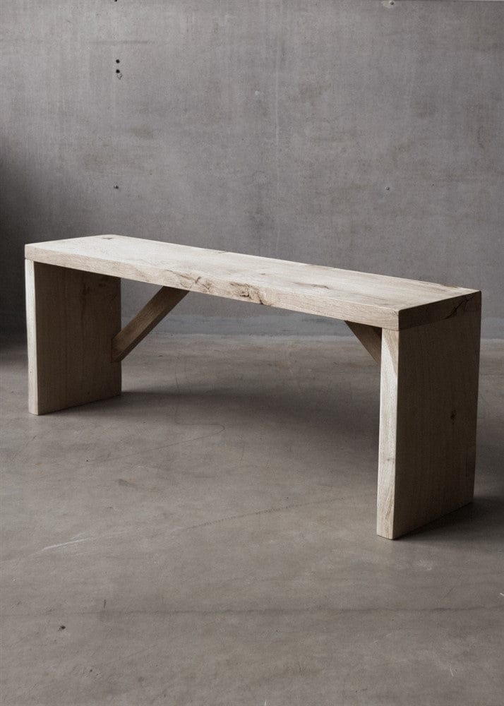 Ekbänk 120x22x45 cm – stilren sittbänk i massiv ek