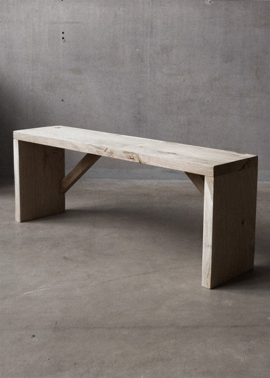 Ekbänk 120x22x45 cm – stilren sittbänk i massiv ek