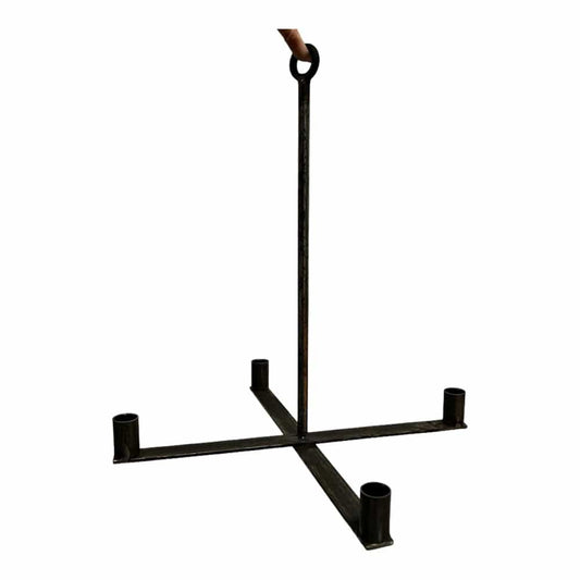 Iron Hanging Candleholder 40 cm – fristående ljusstake i järn