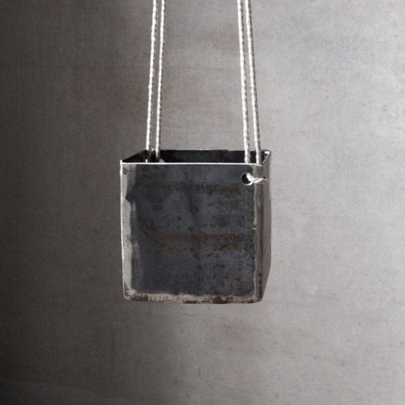 Unik By Hand Krukor 13 cm hängampel liten amtel i stål - 13 cm