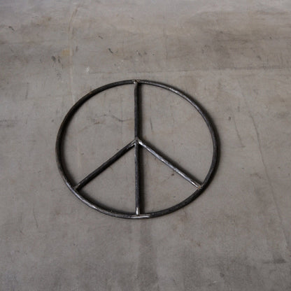 Unik By Hand Dekorationer Peacesymbol i stål – 40 cm