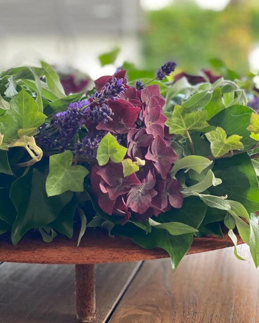 Rund stålplatta med fötter 27-47 cm