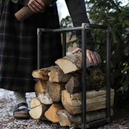 Unik By Hand Elda Vedställ  i stål, 40x25x60cmH