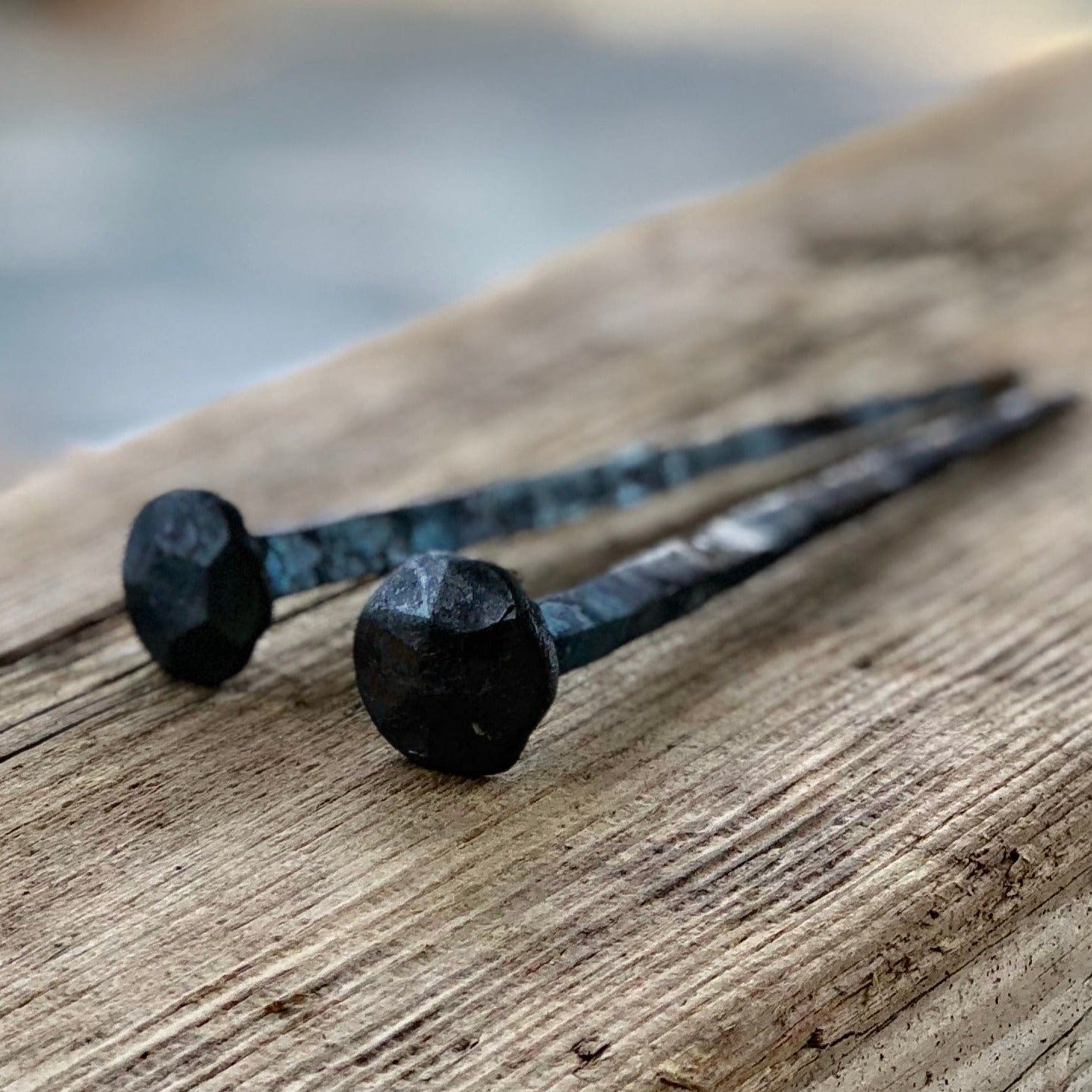 Unik by Hand Dekorationer Handsmidd spik – väggkrok i stål, 15 cm