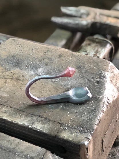 Unik By Hand Dekorationer Handsmidd väggkrok i stål