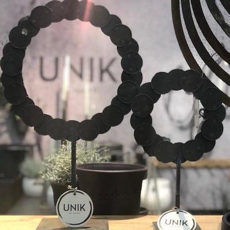Unik By Hand Dekorationer Järncirkel på fot - 20x35cmH