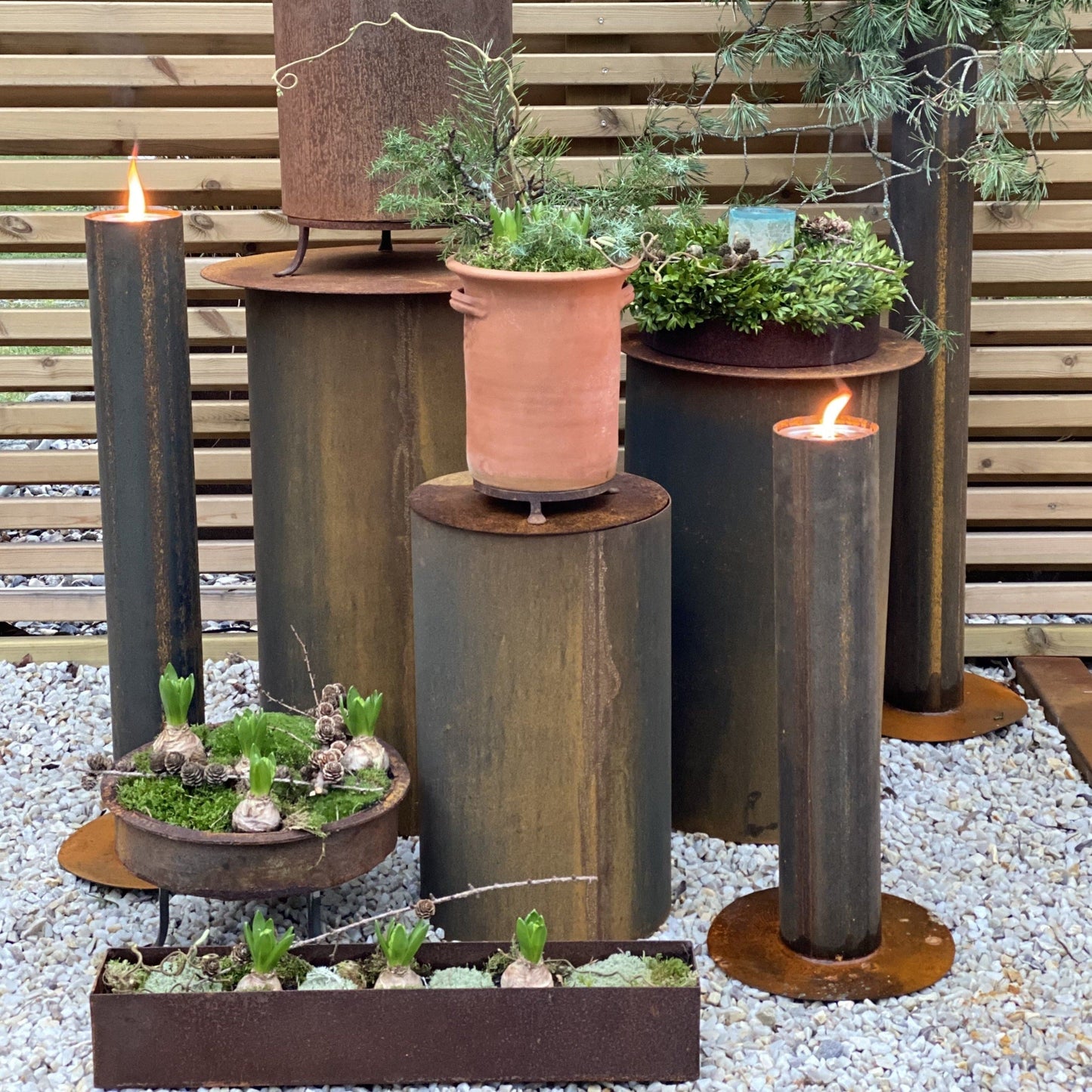 Unik By Hand Elda Marschallhållare, stål 80cmH