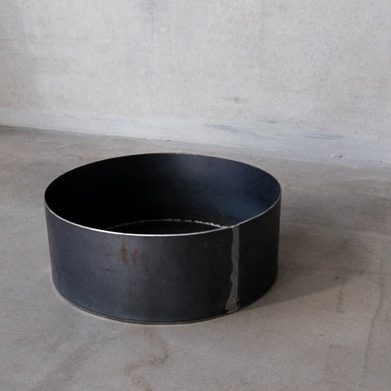 Unik By Hand Krukor 40x15cmH Rund stålkruka – låg planteringsmodell