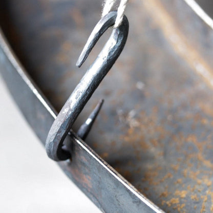 Unik By Hand Dekorationer Smidd S-krok i stål – 7,5 cm