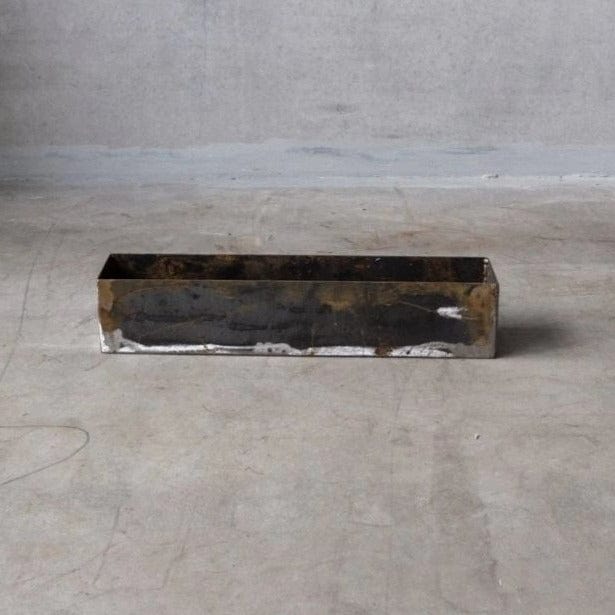 Unik By Hand Krukor 50x10x10cm Stålränna i rått stål – 40 till 100 cm