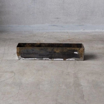 Unik By Hand Krukor 50x10x10cm Stålränna i rått stål – 40 till 100 cm